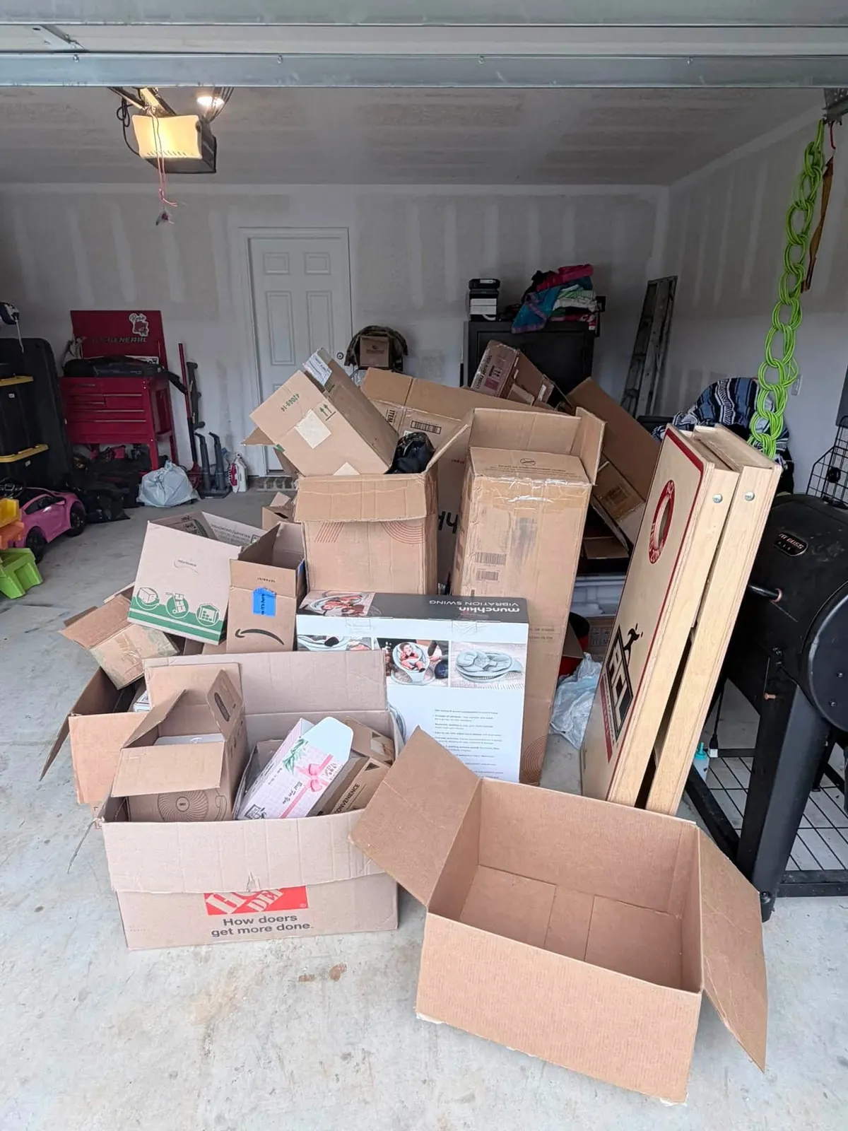 Garage cleanout before removal