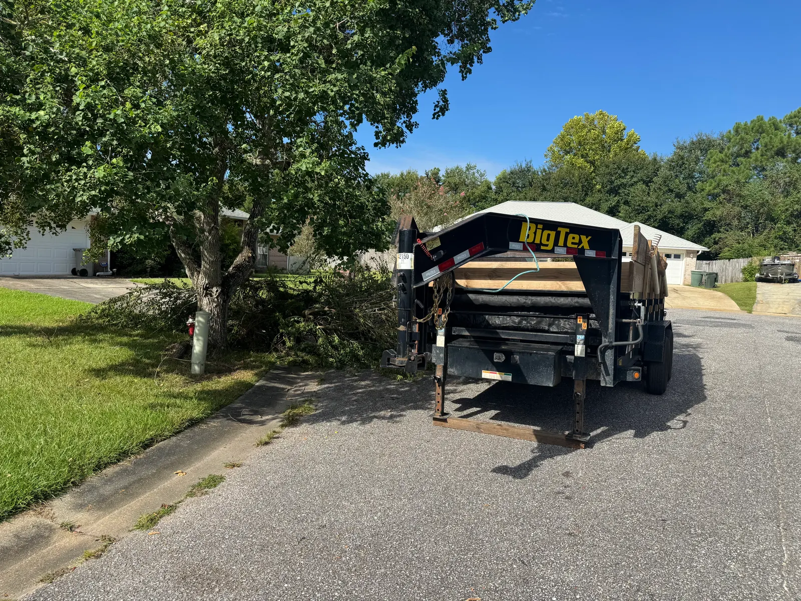 Neighborhood cleanup — morning route
